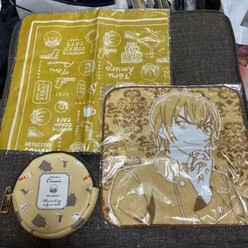 명탐정 코난 아무로 토오루 반다나 타월 손수건 코인 케이스 3종 세트