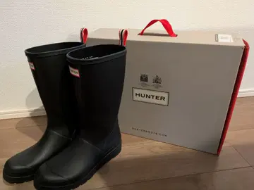 새상품급 HUNTER 헌터 레인부츠 장화 블랙 38 24cm