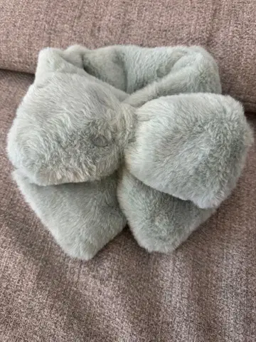 퍼 리본 머플러 민트