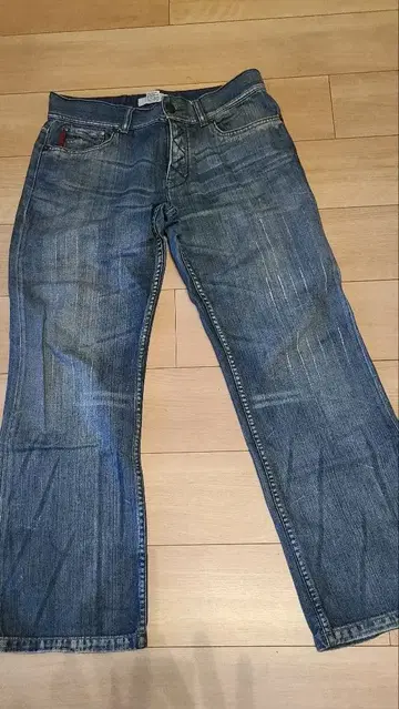 AX 블루 데님 스트레이트 팬츠