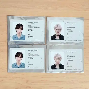 세라피 게임 애니메이트 페어 혜택 ID 카드풍 포토 카드 4장 세트