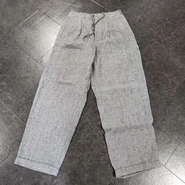 PAPAS 린넨 100% 와이드 팬츠 파파스 M