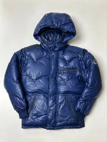 SPORTIVA 블루 다운 자켓 후드 두꺼운 S 사이즈