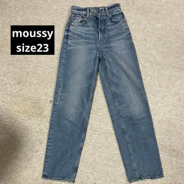 MOUSSY 하이웨스트 데님 23 사이즈