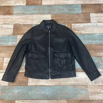 H&M 블랙 가죽 자켓 L 사이즈