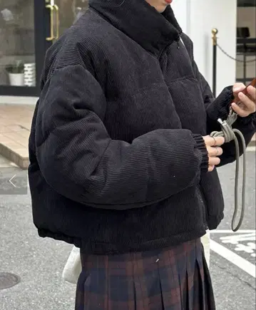 CPCM 코듀로이 충전솜 숏 블루종