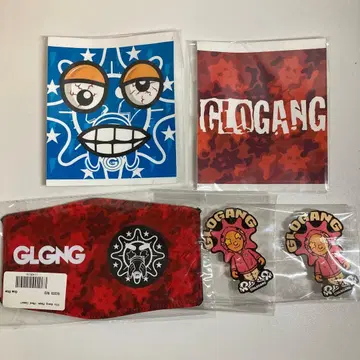 Glo gang 마스크 & 스티커 세트