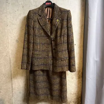 DAKS LONDON 브라운 수트 셋업