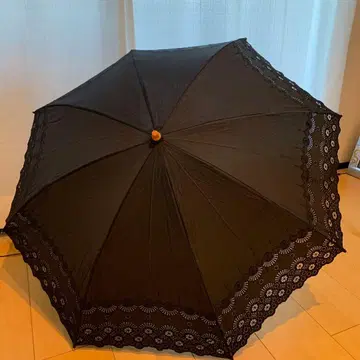 블랙 레이스 접이식 양산