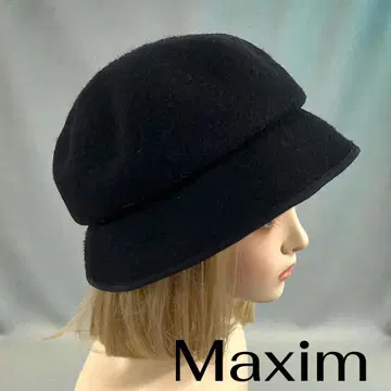 Maxim 맥신 펠트 햇 울 블랙 일본제