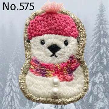 [ No.575 ] 눈사람 랏코 브로치