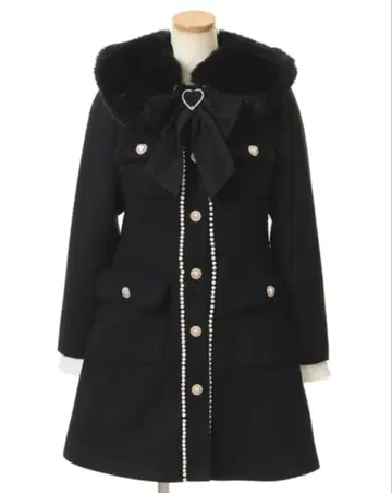 리즈리사 비쥬 리본 미니 A라인 코트