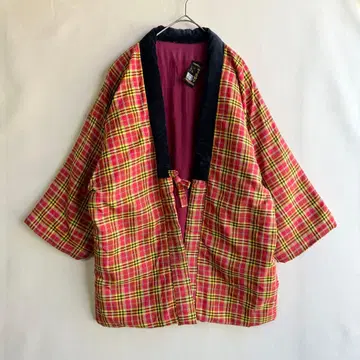 쇼와 레트로 빈티지 핸드메이드 한텐 쿠루멧코 반텐 골동품 쿠루메