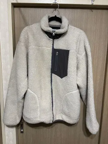 플리스 보아 자켓 크림