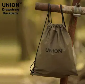 UNION Drawstring Backpack 올리브 드라프
