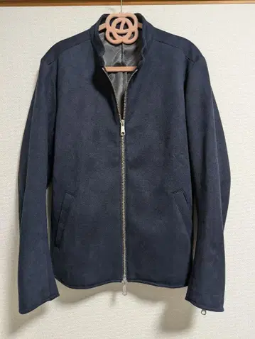 SHIPS 마쉬멜로우 스웨이드 라이더 자켓 네이비