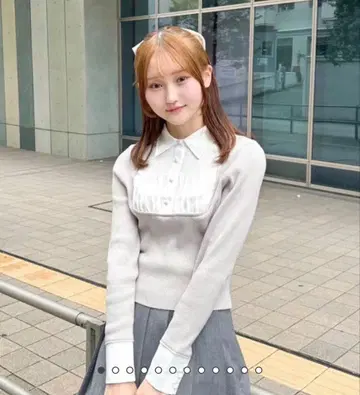 안미르 셔츠 도킹 니트