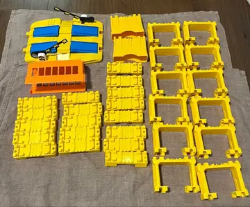 프라레일 세트 옐로우 컬러 부품 건널목