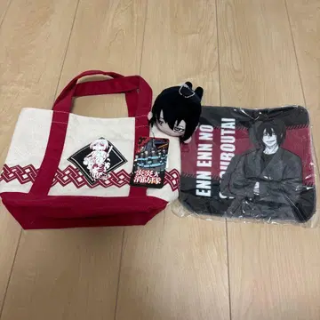 소방대원 불꽃 신몬 베니마루 런치백 키링 손수건 세트 묶음 판매