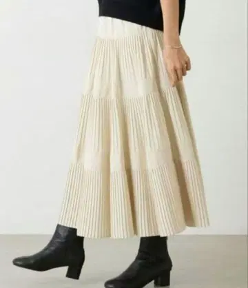 비어즐리 플리츠 캉캉 스커트