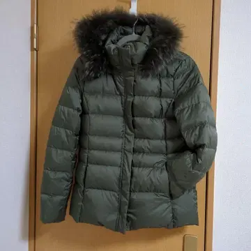 INDIVI 올리브 그린 다운 자켓 40