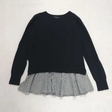 23구 스트라이프 셔츠 도킹 니트 38