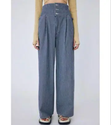 moussy CORSET DESIGN WIDE STRAIGHT 0 사이즈