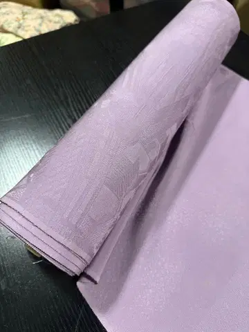 3417 연보라색 직조 패턴 이로무지 기모노 옷감 순수 실크