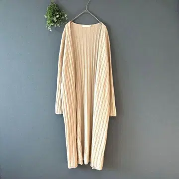 아메리칸 홀릭 [M] 성인 내추럴 내추럴 무드 리브 니트 롱 가디건