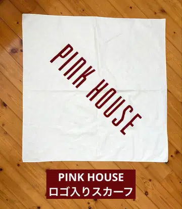PINK HOUSE 84cm 각 스카프 반다나 천