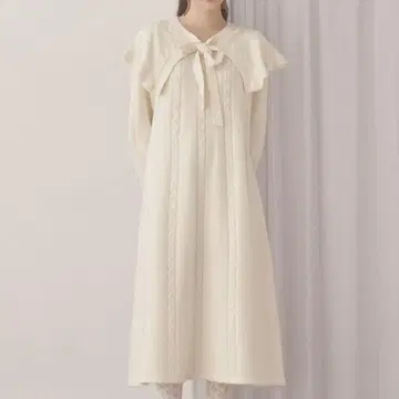 merry jenny 케이프 리본 니트 원피스