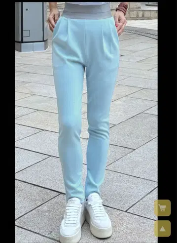 JENNE 일본제 슬림 레그 아시아 핏 턱 레깅스 팬츠 L 사이즈