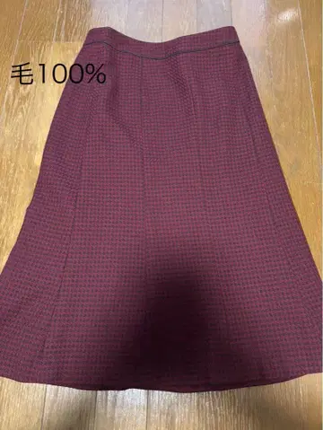 MK KLEIN+ 모 100% 미디 스커트 36