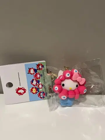 산리오 미야쿠미야쿠 파스텔  입체 마스코트 키티 키링
