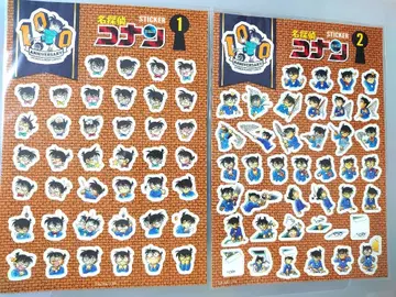 코난 100권 기념 카페 스티커 시트
