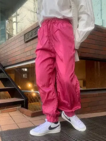 BEAMS BOY 나일론 타프타 스포츠 팬츠