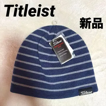 새상품 Titleist 타이틀리스트 스트라이프 니트 모자 니트 캡