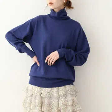 IENA SHEEN 하이 게이지 터틀넥 풀오버