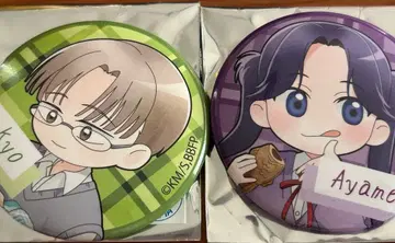 푸른상자 캔뱃지 타이야키 콜라보 아야메 타다시