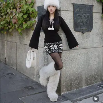 darich 믹스 퍼 롱 부츠 ivo