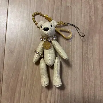 [ 미사용 새상품 ] LEATHER JEWELS 크로커다일 베어 참