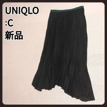 유니클로 C 플리츠 스커트 L 새상품