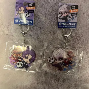 오사카 한정판 블루 록 아크릴 키링 타코야키 미카게 레오 나기 세이시로