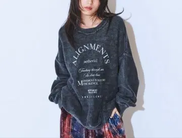 아치 MIX 로고 니트 풀오버 지나시스 미사용 새상품 이번 시즌 신상