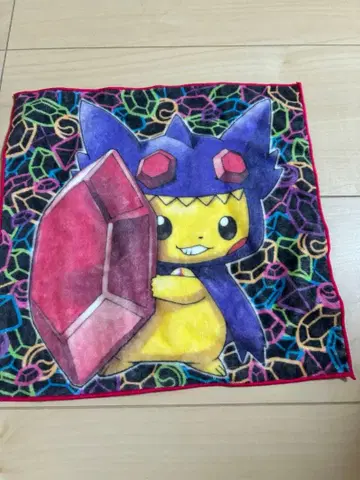 새상품 포켓몬 센터 타월 메가야미라미 판초를 입은 피카츄 손수건