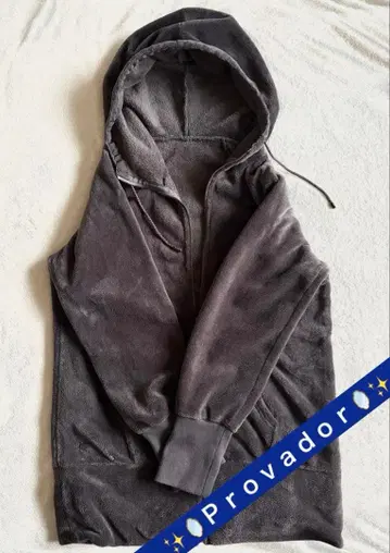 [ 새상품급 ] 린넨 프로바돌 마쉬멜로우 롱 후드티 그레이 LL