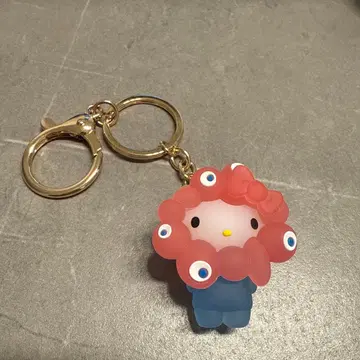 오사카 간사이 만박 산리오 입체 마스코트 클리어 컬러 키링 키티