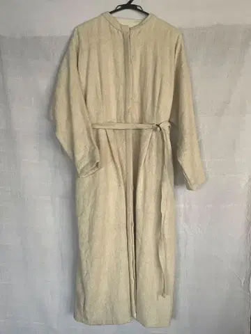 CALICO 수제 양모 x 코튼 실크 원코트 (내추럴)