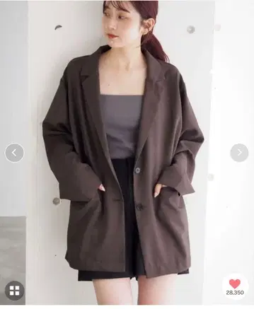 tiptop 브라운 테일러드 자켓