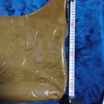 브라운 엠보싱 가공 숄더백